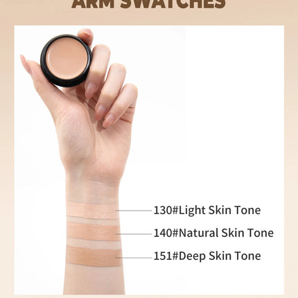 Full Coverage Concealer Cover Anti Dark Circle Freckle Waterproof Foundation BB Cream Concealer for Face Makeup Base Cosmetics