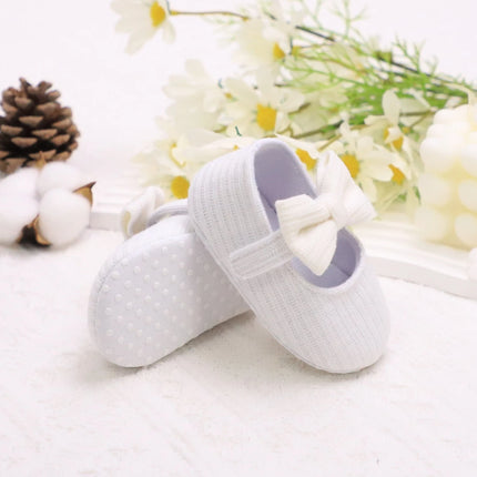 Adorable Bowknot Mary Jane Shoes For Baby Girls - Lightweight, Non-Slip & Soft Flat Sole For Indoor/Outdoor Walking All Year Rou