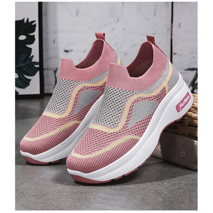 Women's Luxary Chunky Sneakers 2025 trend Fashion Mesh Breathable Shoes for women Sports Running Casual Ladies Fitness Vulcanize