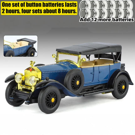 1:32 Rolls Royce Phantom I Alloy Metal Diecast Model Car High Simulation Decoration Display Ornaments With Sound And Light Gifts