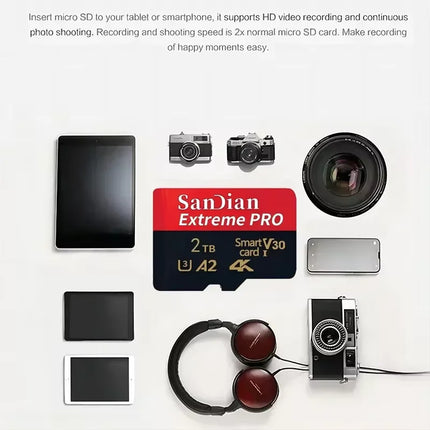 High Speed Transfer Micro TF Cards 128GB/512GB Original SD Card Class 10 Flash Memory Card for PC Camera Laptop Notebook