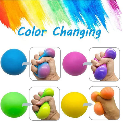 Slow Rising Stress Balls Fidget Toys for Adults Dough Squishy Balls Soft Sensory Calm Down Item for Classroom Autism ADHD