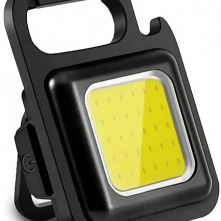 USB Rechargeable LED COB Work Lights Mini LED Handheld Flashlights Waterproof Keychain Emergency Lantern For Outdoor Camping
