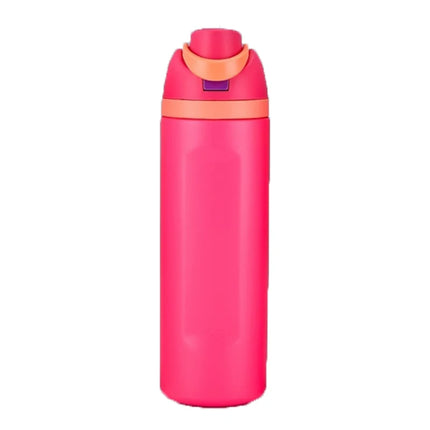 JUSTINLAU Spot Goods 19/24/32oz Thermos Cup Fruit Mug Kids Straw Cup Vacuum Flasks Stainless Steel Travel Thermal Water Bottles
