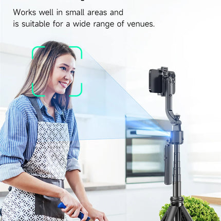 C17 Monopod 360° Auto-Rotation AI Tracking Shooting Tripod Bluetooth Shutter Fill Light For Phone Holder Wireless Selfie Stick