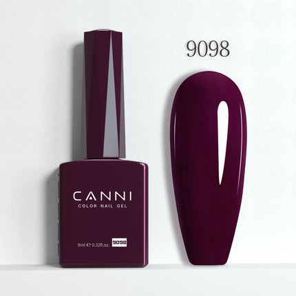 9ml CANNI Gel Nail Polish HEMA FREE TPO FREE Round Brush Gorgeous Color Soak Off UV LED Semi Permanent Gel Varnish Winter Nails