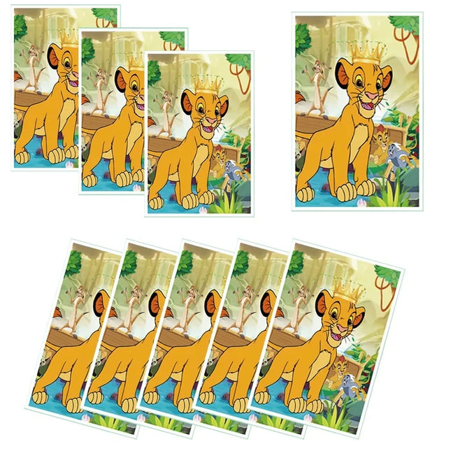 Lion King Simba Party Favors Animal Slap Bracelet Sticker Keychain Kids Birthday for Boys Festival Gifts Pinata Filler Gift