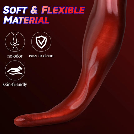 Super Long Deep Anal Whip Large Sucker Dildo Prostate Massager Stimulation Anal Plug Dilator Gay Sex Toy For Adult Buttplug 18