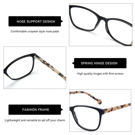 BLUEMOKY Acetate Prescription Eyeglasses Women Retro Progressive/Photochromic Optical Glasses Blue Light Protection Eyewear