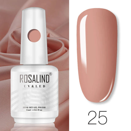 ROSALIND 15ml Nail Gel Polish Macaron Hybrid Varnish Semi Permanent Nail Art Design Soak Off Top Base Coat Esmalte UV Gel Nail