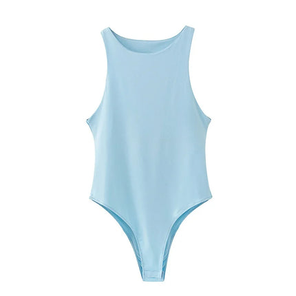 2025 summer solid sexy bodycon women bodysuits female 8 color green slim casual bodysuit chic lady club short playsuits femme