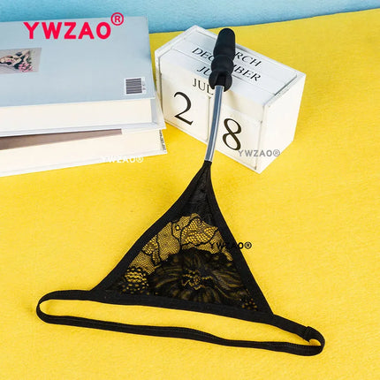 YWZAO Plug Anus Panties Fisting Ass Anal Erotic Invisible Thong Women Sexy Underwear Toys Butt Dildo Adult N11 Black Combination