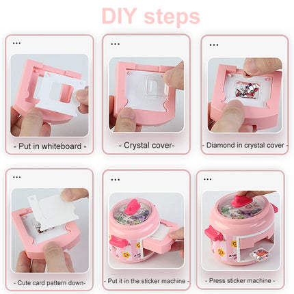 24Pcs 3D Magic DIY Sticker Machine Rice cooker Creative Children's Handmade Gift Box Set Hand-Made Toys for Girls Kids Craft kit