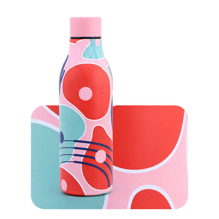550ml Creative 304 Stainless Steel Water Bottle Thermos Sealed Leak-Proof Outdoor Thermal Portable Cup Mug For Sport Girl