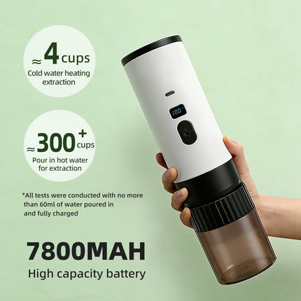 2026NEW Upgrade Portable 3-in-1 Espresso Maker 51mm filter Basket, Rechargeable, for Nespresso/DolceGusto/Ground, Camping Travel