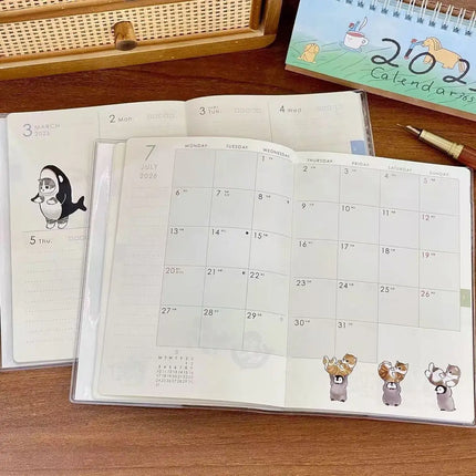2026 Cute Cate Notebook Color Page Design Style School Specific Notebook Student Memoirs Excerpt Diary School Specific Notebook
