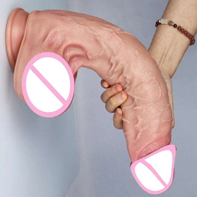 3 Colors Penis Super Realistic Veins Soft Dildo Male Silicone Genitals Vaginal Masturbation Suction Cup Dick Woman Anal Sex Toy