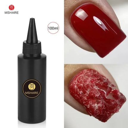 MSHARE 100ml Shiny Top Coat No Wipe Top Nail Gel for Gel Polish Semi-permanent Varnish No Sticker Hard Top Gel