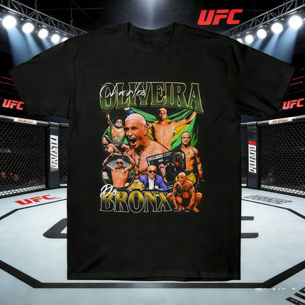 UFC Charles Oliveira 2026 Summer Collection - Pure Cotton Printed Fashion Breathable T-Shirt - Suitable for Both Men and Women
