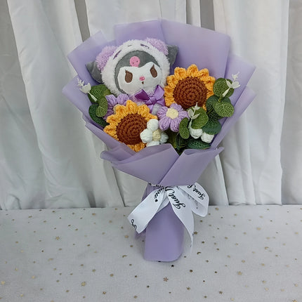 Graduation Gift Kuromi Hello Kitty Bouquet My Melody Cinnamoroll With Sunflower Christmas Valentine's Day Birthday Gift