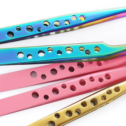 Professional Eyelash Tweezers Stainless Steel 3D Volume Eyelashes Extension Clip Excellent Closure Eyebrow Tweezer Makeup Tools