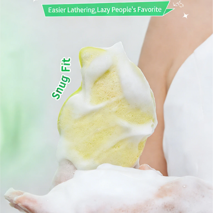 GECOMO Soft Thickened Facial Cleansing Puff Foaming Sponge for Deep Cleaning Gentle Face Wash Sponge