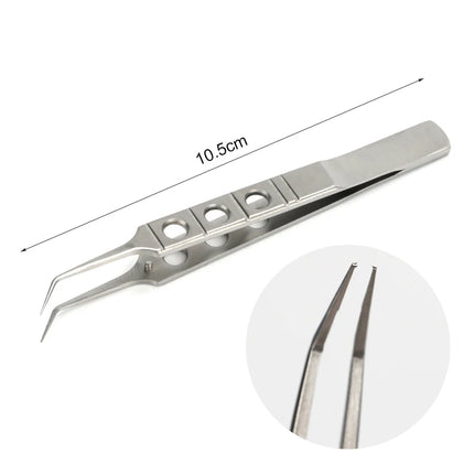 1 pc Eyelid Tweezers 10.5cm ophthalmic microsurgical instruments Ophthalmic forceps with hook platform