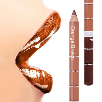 New 2025 Hot Sale New 12 Color 1Set Professional Metal Makeup Pencil Lipstick Suitable Women's Makeup Matching Lipstick Supplies