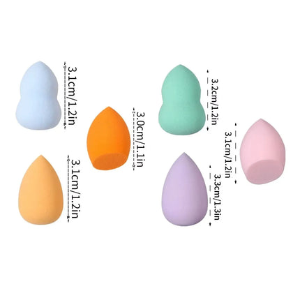 10/20/25/50/100PCS Latex-Free Makeup Sponges | Random Colors & Shapes for Liquid/Cream/Powder | Blending Beauty Sponge Bulk Set
