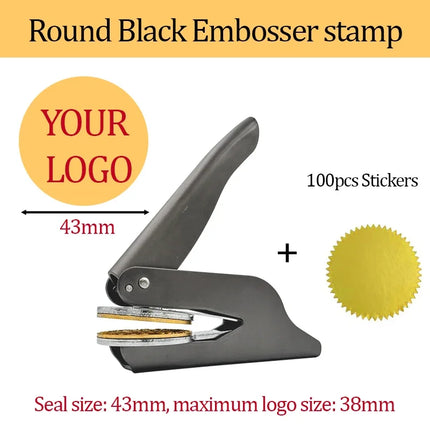 Customized Embossed Stamp Personalized Custom Book Embosser Seal Wedding Invitation Logo Customization Embossing Paper Stamps