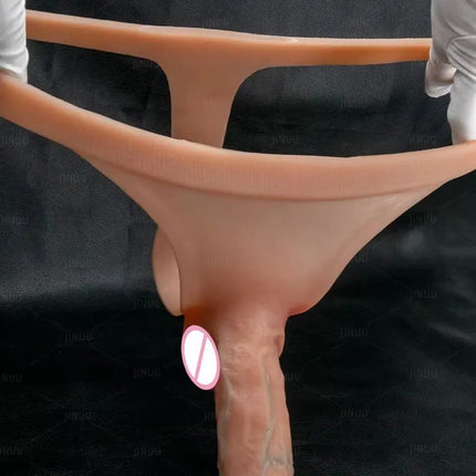 Silicone Strap on Dildo For Lesbian Gay Reusable Solid Penis Dick Skin Feeling Dildo Pants Strapon Penis Sex Toys for Women 18+