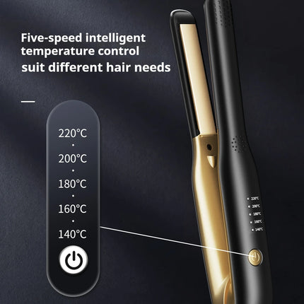 Mini Hair Straightening Flat Iron 2 In 1 Hair Straightener And Curler Portable Straightening Iron Constant Temperature