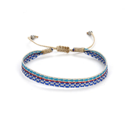 KKBEAD Wholesale Handwoven Bracelet Colombia Cloth Braided Wristband Bracelets for Women Men Gift Hippie Boho Friendship Jewelry