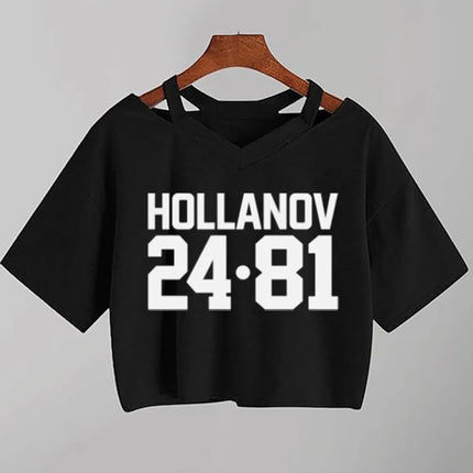 Heated Rivalry Crop Top Rozanov & Hollander T Shirt Ilya Rozanov Shane Hollander 81 Tee