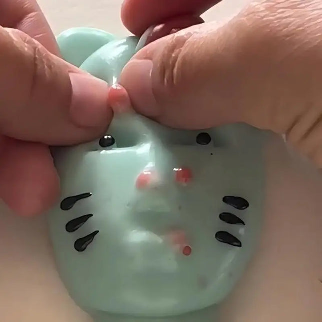 Pimple Popper Fidget Toy with Filler Tools Weird Alien Design Stress Relief Squeeze Toys for Adults Reusable Anxiety Reducer