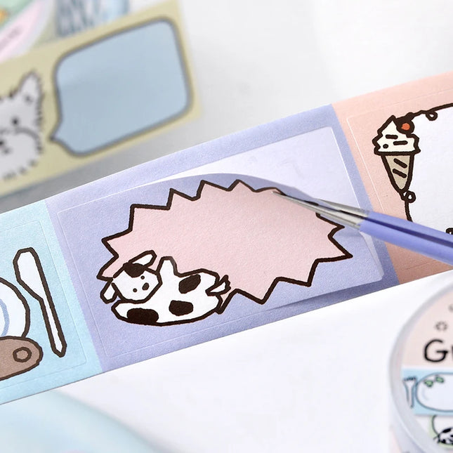 30mm X 3m Cute Cartoon Washi Tape DIY Journaling Decorative Masking Tape for Planners Stationery Scrapbooking Office Supplies