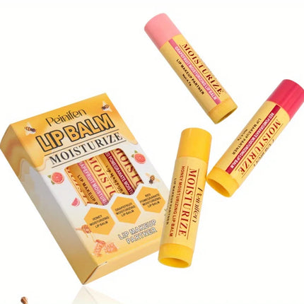 3-Pack Moisturizing Lipstick Hydrating Moisturizing Anti-Dry Crack Moisturizing Lipstick Set