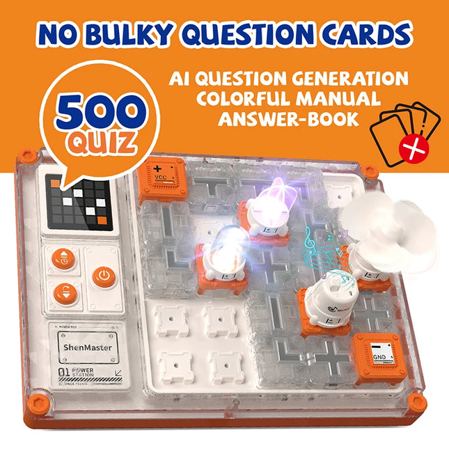 Educational Science Experiment Puzzle Thinking Toy Circuit Maze Physics Building Block Assembly Technology Teaching Tool Toy