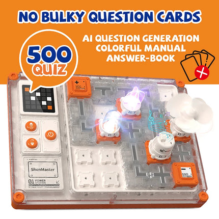 Educational Science Experiment Puzzle Thinking Toy Circuit Maze Physics Building Block Assembly Technology Teaching Tool Toy