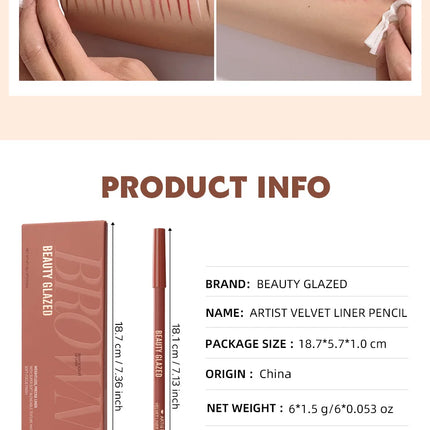 6pcs Matte Dual-Ended Lip Liner Pencils Set Long-Lasting Non-Drying Perfect for Lining Filling Lips Versatile for All Skin Typ