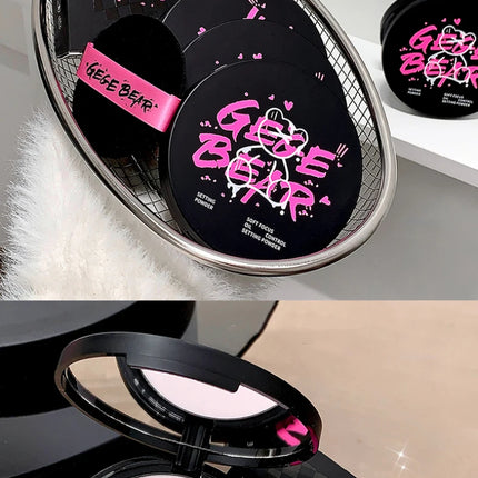 Gege Bear Setting Powder - 20g, Extra Large Size, Oil Control, Transparent, Ideal for Daily Use