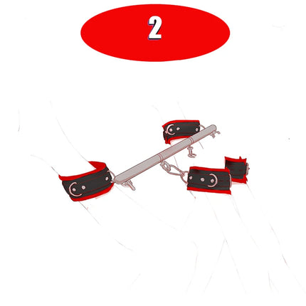 Female BDSM Handcuff Restraint Open Leg Bar Spreader Sex Toy SM Slave Adult Sex Game Harness Neck Collar Hand Ankle Cuffs Kits
