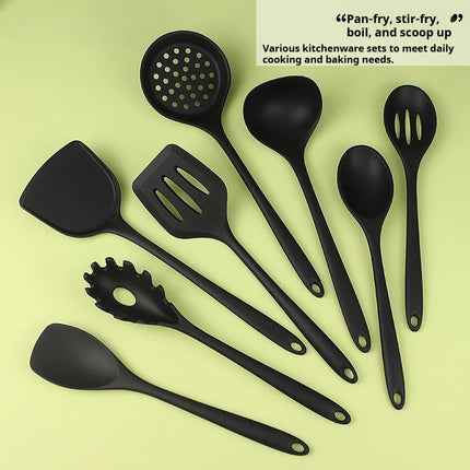 1/4/8pcs Non-Stick Pans Silicone Spatula Soup Ladle Slotted Spoon Cooking Tools for Kitchen Utensil