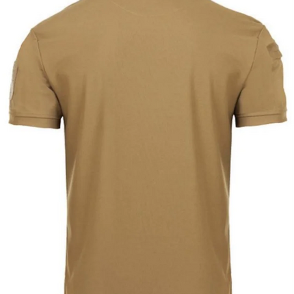 Men's Tactical Quick-Dry Polo Shirt, Military Style Collared Short Sleeve Moisture-Wicking Top for Outdoor Training & Sports