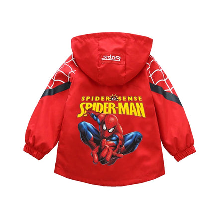 Children's Mickey Hooded Jacket 1-10 Years Autumn Boy's Windbreaker Zipper Hoodie Baby Boys Birthday Present Jacket Cosplay Coat