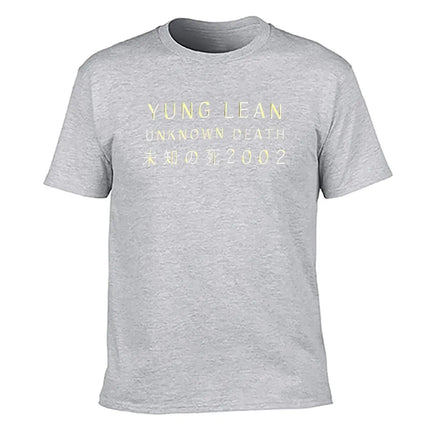 Yung Lean Unknown Death 2002 Album Tour Merch Tee Music Hip Hop Trendy T-Shirt Men Women Summer T Shirt Clothing Streetwear Tops