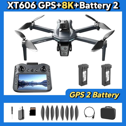 2026 Lenovo XT606 MAX GPS Drone 4k Professional 8K HD Camera FPV Wish Screen Drone 360° Obstacle Avoidance Quadcopter Toys Drone