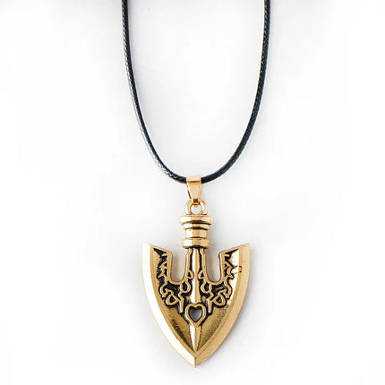 Anime JOJOS BIZARRE ADVENTURE Necklaces Kujo Jotaro Arrow Metal Pendant Chain Choker keychain Charm Gifts Jewelry collares