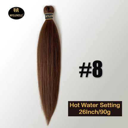 Kanekalon Hair 26 Inch 90g Pre Stretched Jumbo Braiding Hair Box Twist Braids Wholesale Synthetic Hair Extensions For Women
