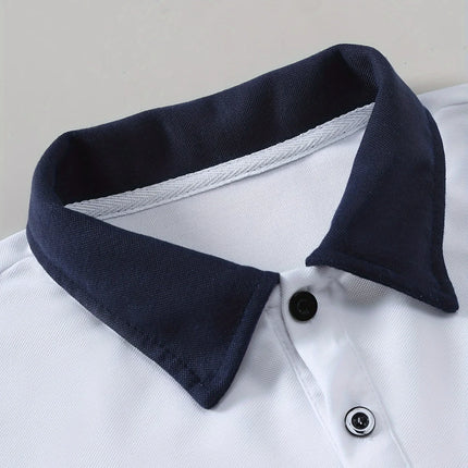 Men's Fashion Casual Short-Sleeved 2026 Golf Lapel Polo Shirt Fashion Sports Casual Summer Short-Sleeved Men's Casual